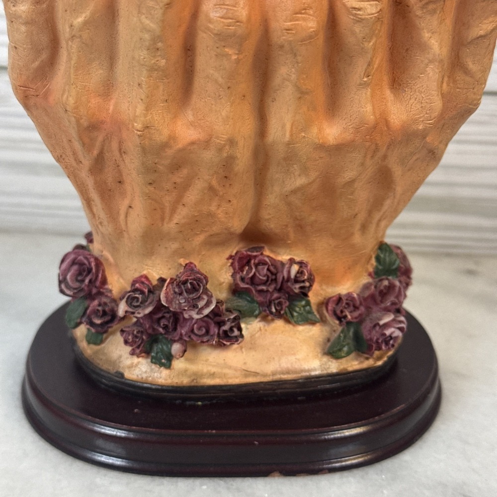 Last Supper In God's Hands 6.5" Resin W/ Wood Base May Rich Company - Vintage - Picture 4 of 8